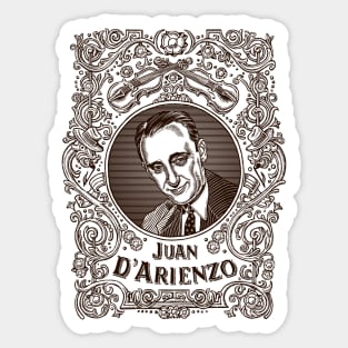 Juan d'Arienzo (in brown) Sticker